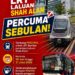 LRT3  DISEMPURNAKAN OLEH PMX DAN  PERCUMA  SELAMA SEBULAN BERMULA 29HB  JULY 2026